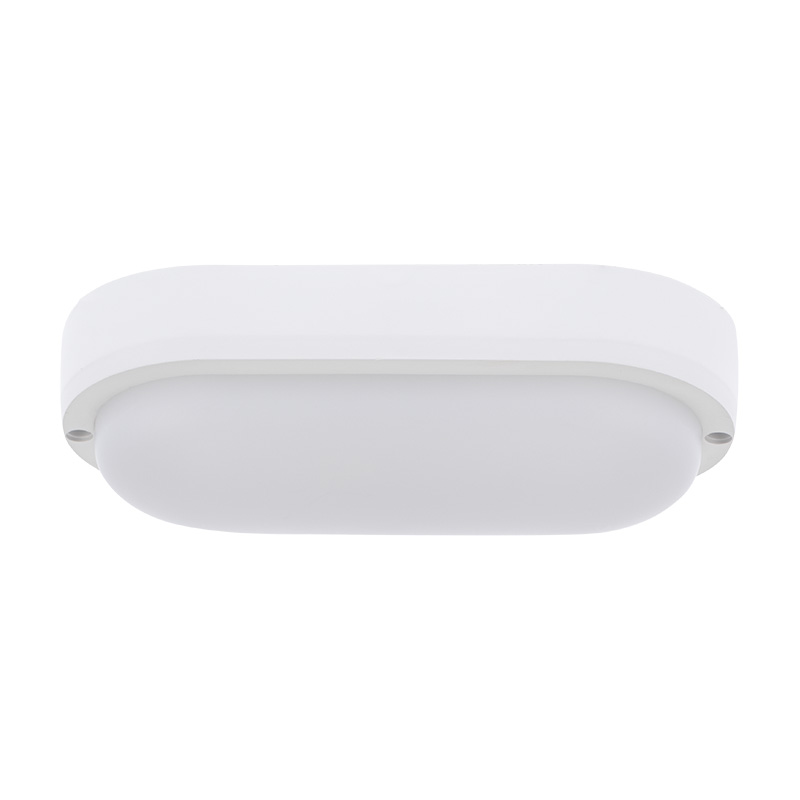 Светильник светодиод. "rexant" жкх-01 овал 177 мм 12 вт 1000 лм 6500 k, датчик движ. (1/100) 607-209