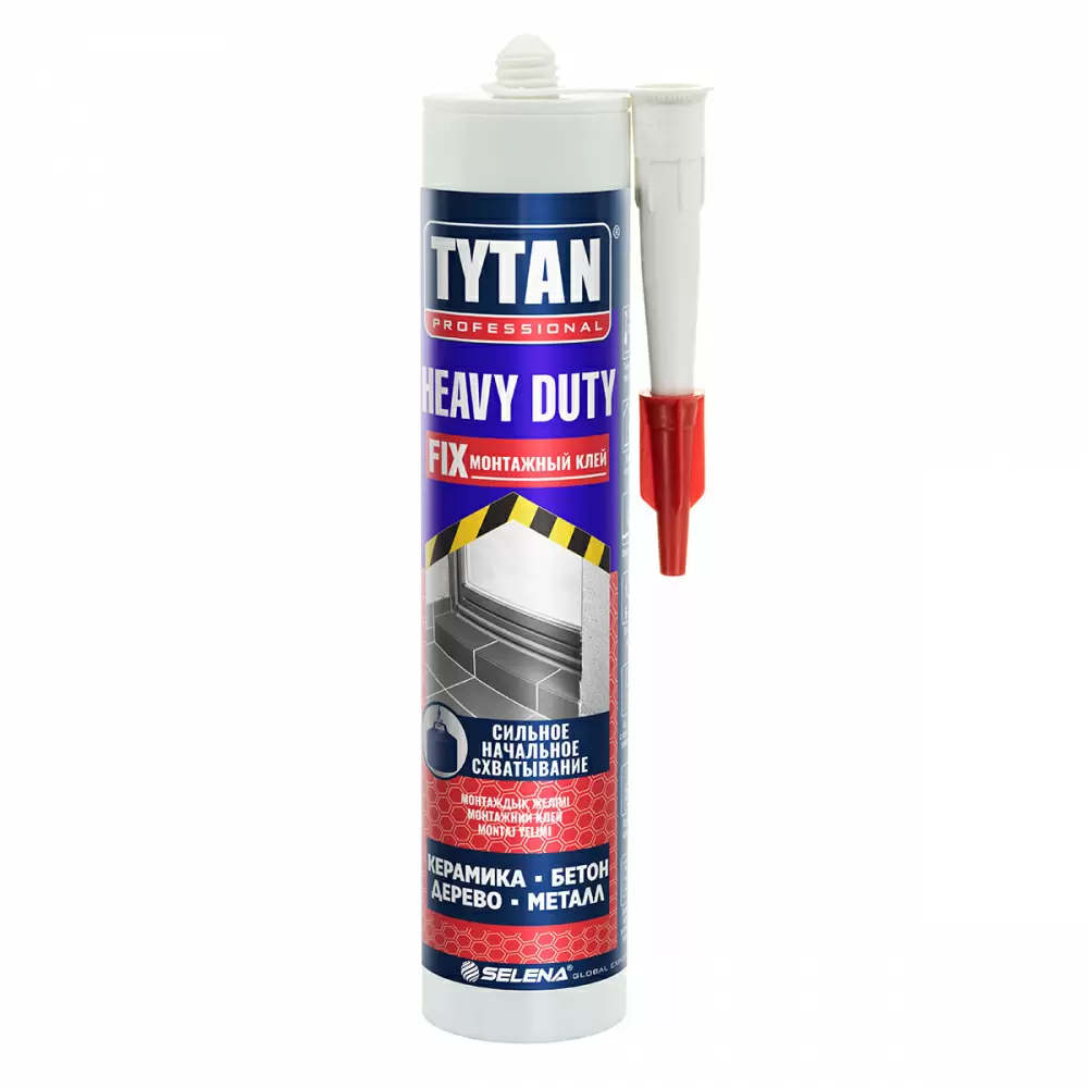 TYTAN PROFESSIONAL HEAVY DUTY клей монтажный, каучуковый, нанесение до -20, картридж (310мл)