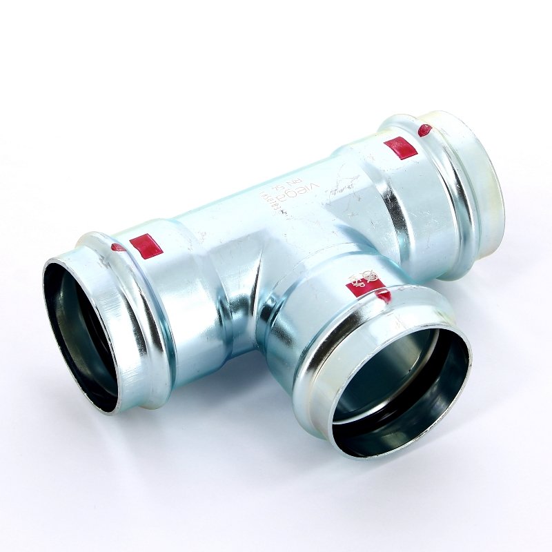 Тройник пресс 54 оцинкованная сталь Prestabo VIEGA