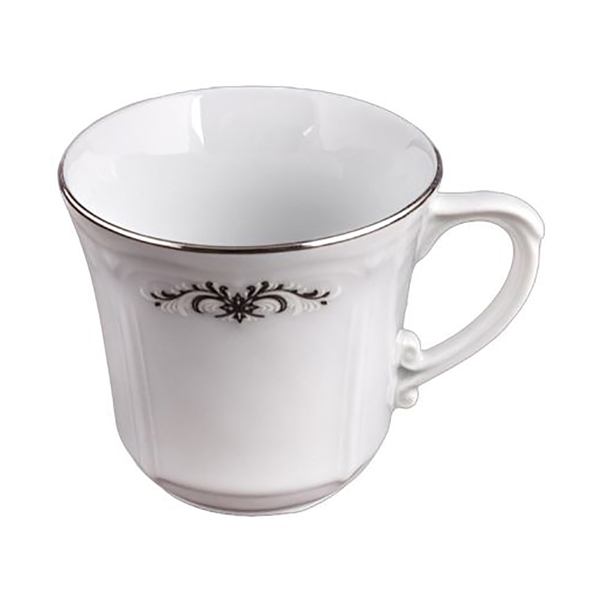 Чашка чайная "kamelia" серый орнамент 250 мл (1/6/36) "cmielow" ok04420-omaz2303
