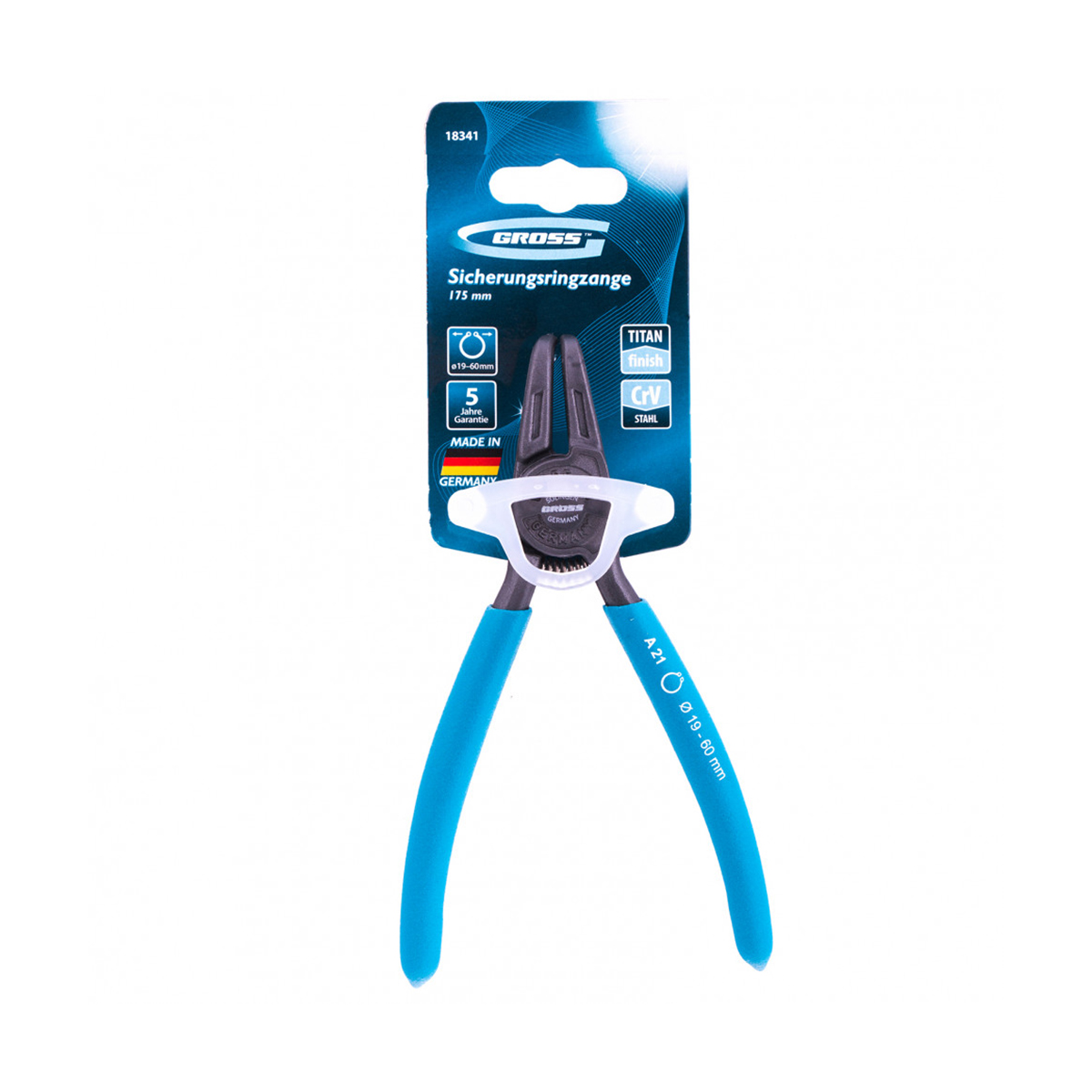 Съемник для внешних стопорных колец 165 мм (разжим) (1/30) "gross"