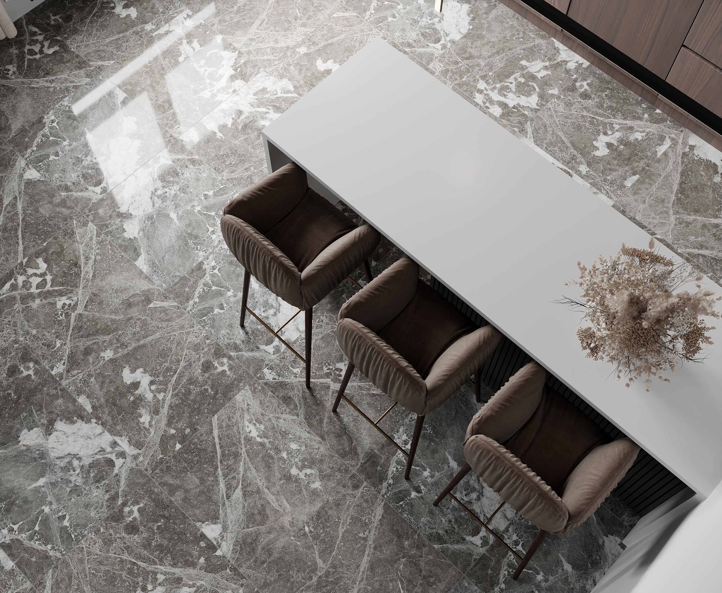 Lustros paradiso gris керамогранит полированный 60x120