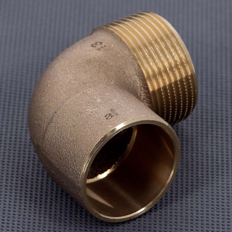 Угол 90° переходной пайка - НР 35 x 1"1/4 VIEGA бронза