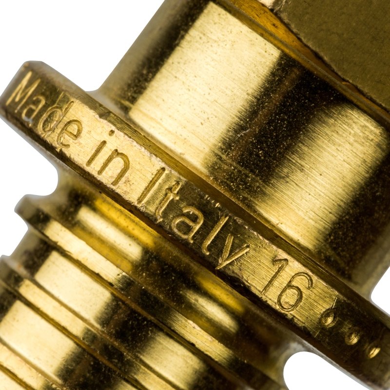 Муфта ВР 16 x 1/2" аксиальная для труб PE-X STOUT