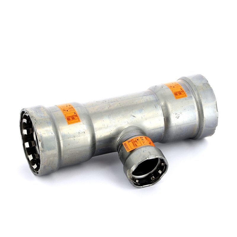 Тройник пресс оцинкованная сталь Megapress VIEGA 1"1/2 х 3/4" х 1"1/2