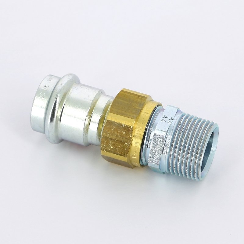 Американка пресс-Н 22x3/4" с плоской прокладкой оцинкованная сталь Prestabo VIEGA