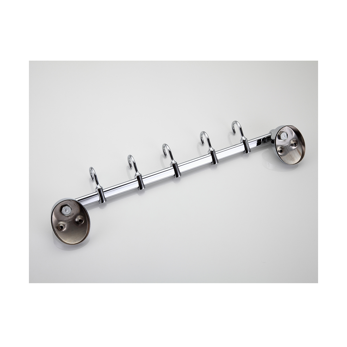 Крючок-вешалка на планке (5 крючков) f1615-5, хром (1/20/40) "frap"