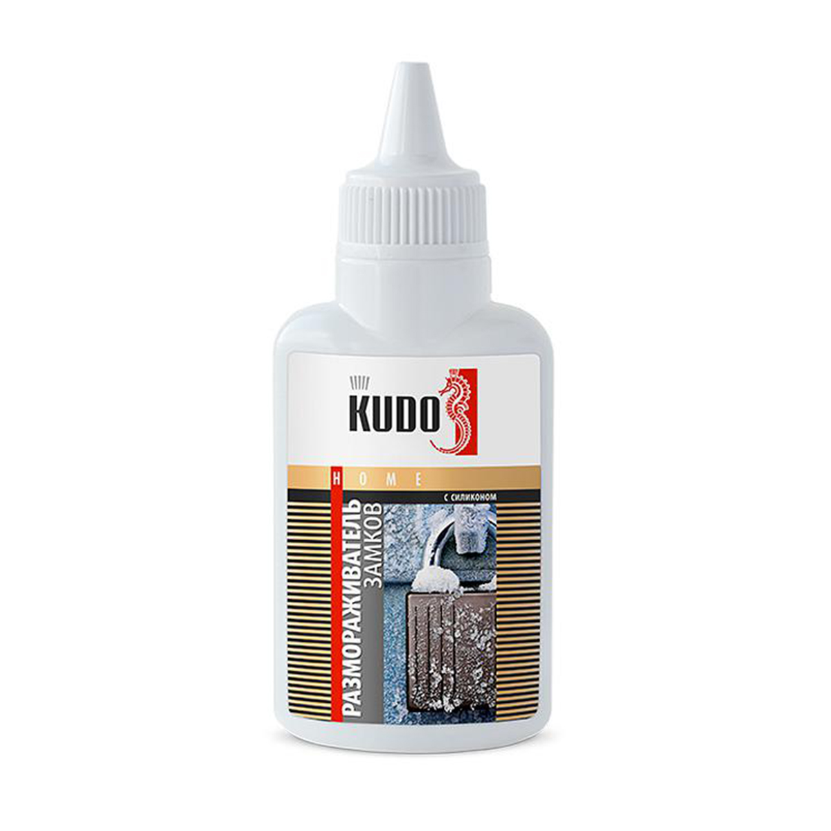 Размораживатель замков с силиконом 60 мл (флакон с дозатором) (30) "kudo" ku-h440