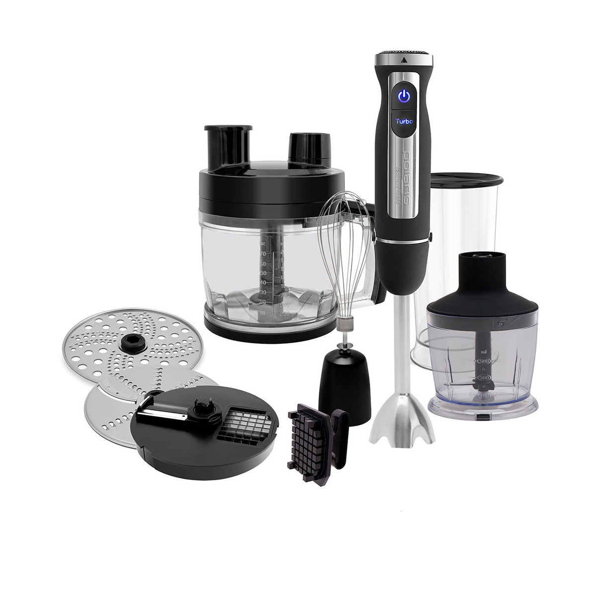 Блендер погружной phb 1589al "cube", 1500 вт, 30 скоростей (1/4) "polaris"