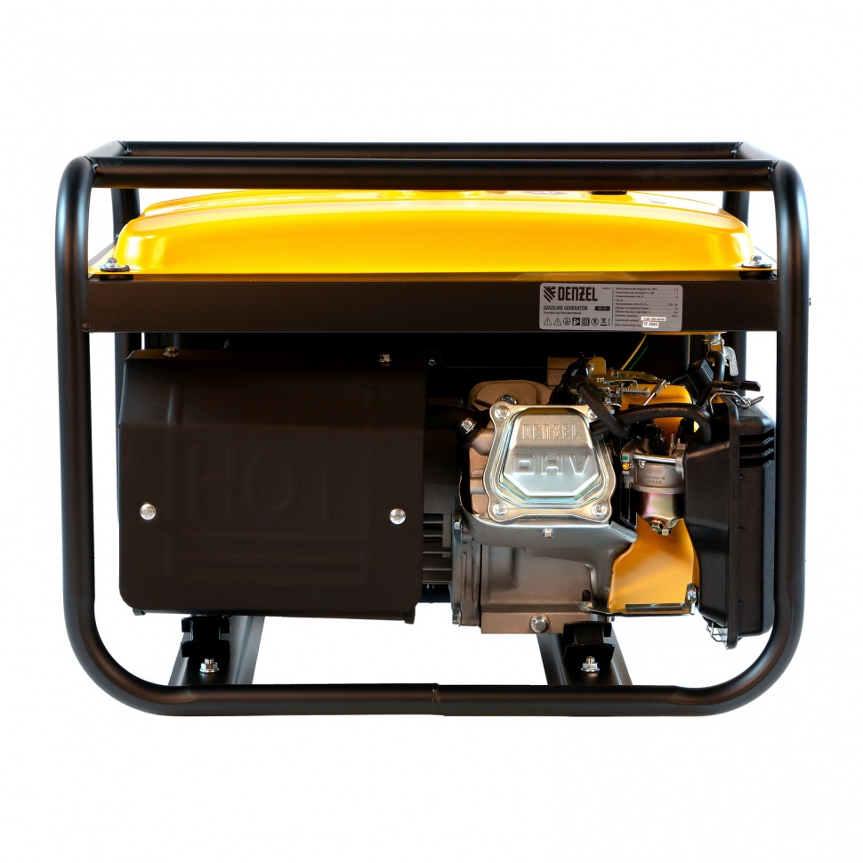 Генератор бензиновый PS 28, 2.8 кВт, 230 В, 15 л, ручной стартер Denzel (946824)