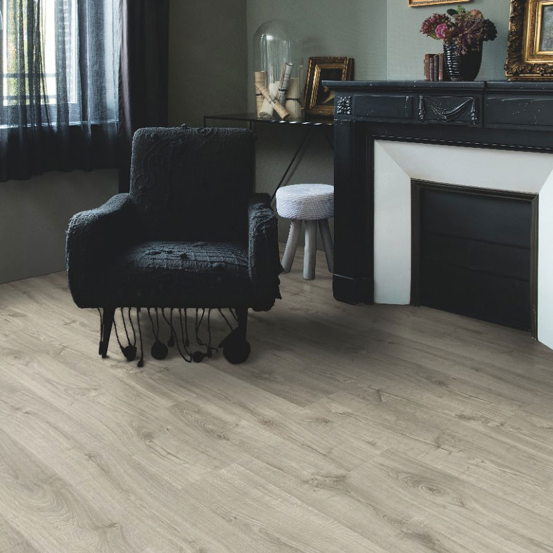 ПВХ-плитка Quick Step LIVYN Pulse Click PUCL 40089 Дуб осенний теплый серый