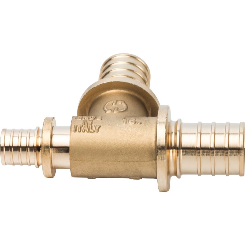 Тройник переходной 25 x 25 x 16 аксиальный для труб PE-X STOUT