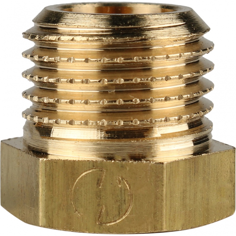 Заглушка резьбовая НР 1/8" латунь STOUT