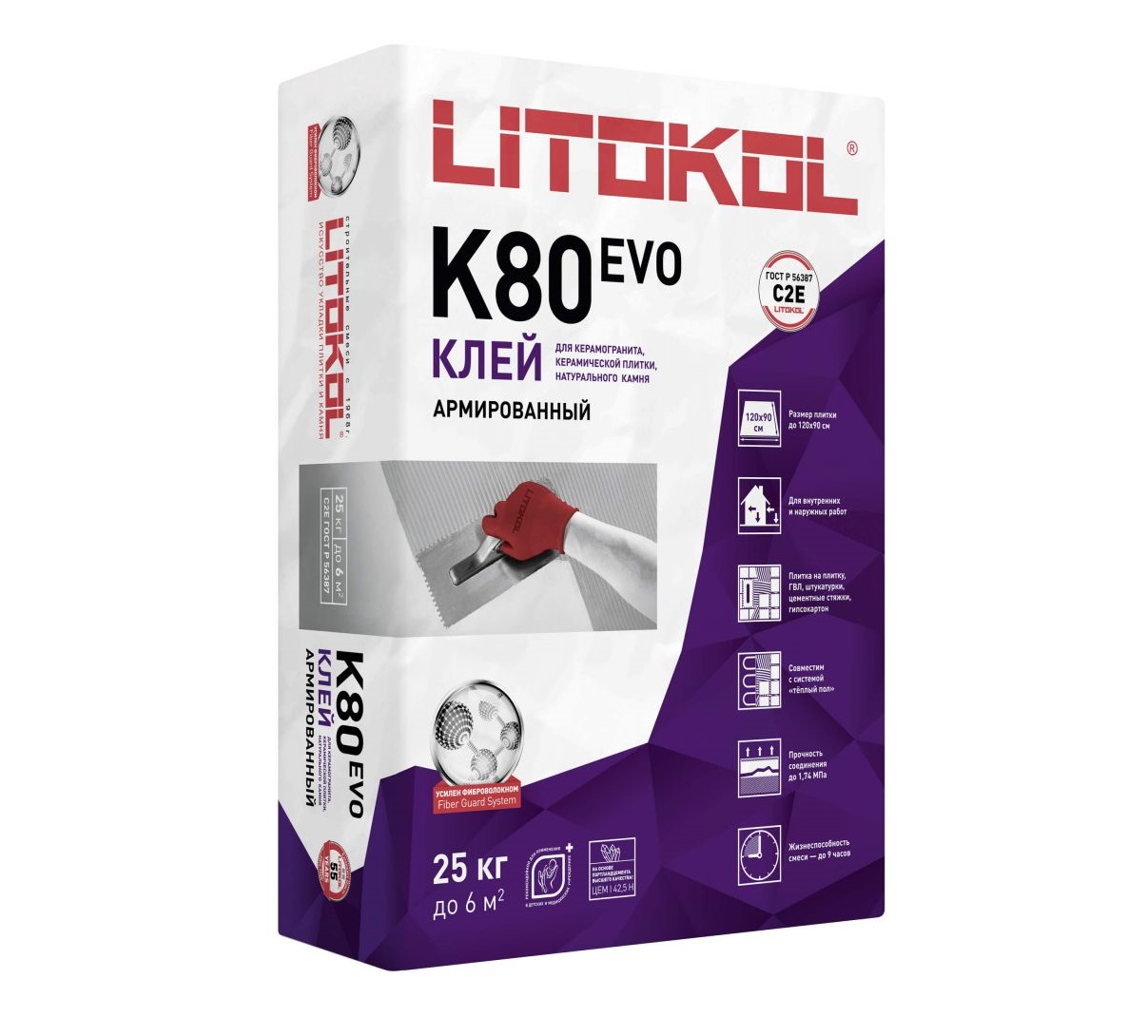 Плиточный клей Литокол К80 Литофлекс 25 кг