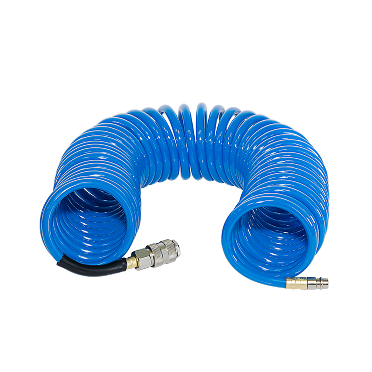 Шланг спиральный для пневмоинструмента 10 м с фитингами rapid, полиуретан (1) "fubag" 170305