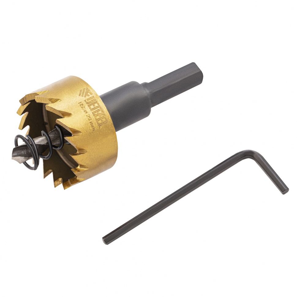 Коронка по металлу HSS, 29 мм, нитридтитановое покрытие Denzel (724107)