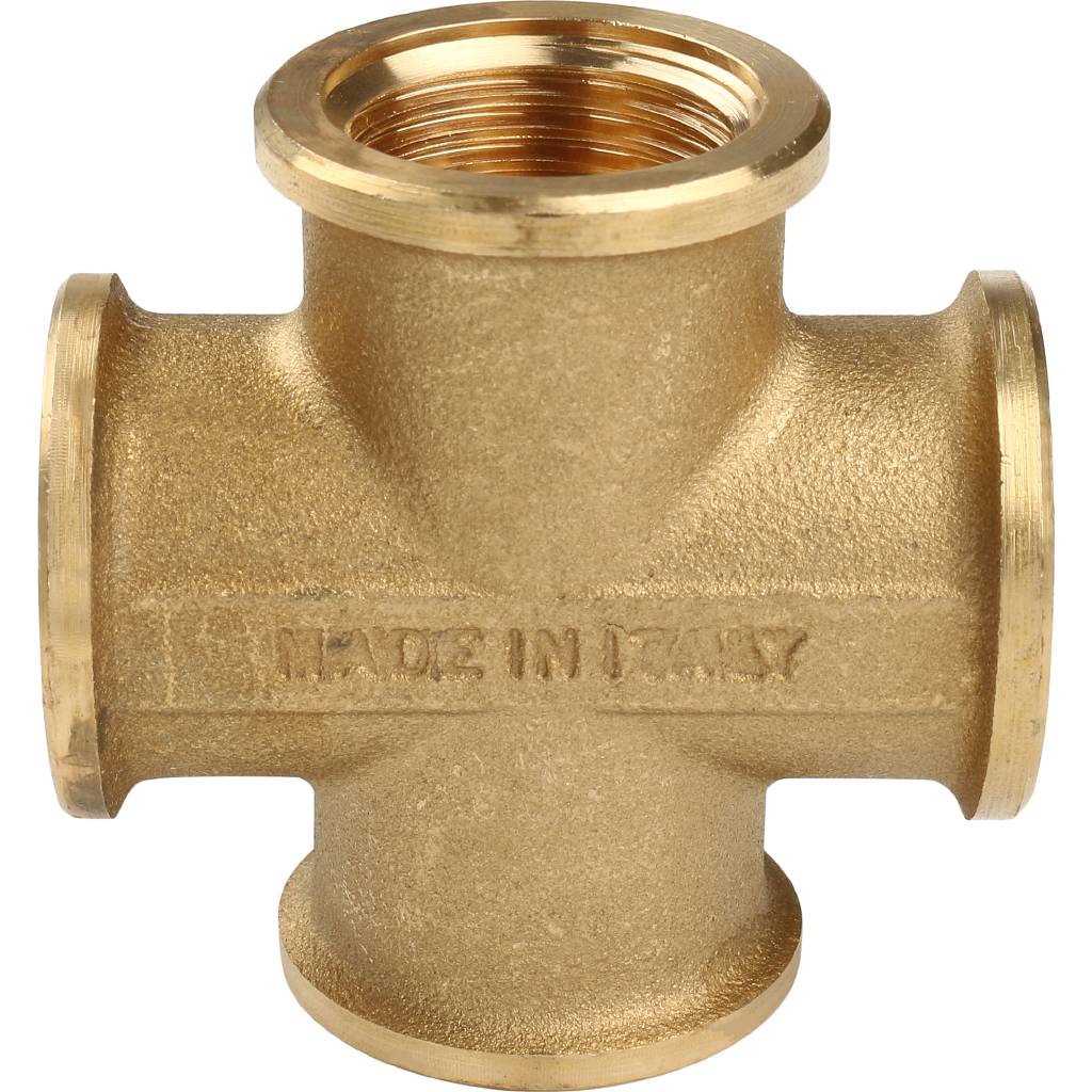Крестовина 1/2" ВР латунь TIEMME