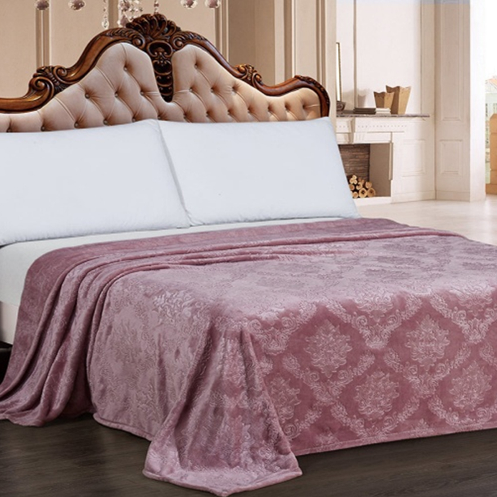 Плед велсофт "парма 151" 200*220 см (розовый) (1) амавес-текстиль