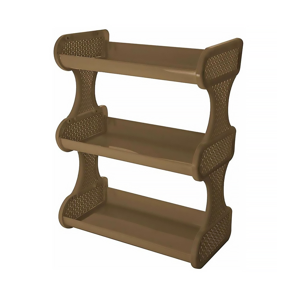 Полка навесная "ajur" 3 секции (кофе) (1/27) "branq"  bq1685кф