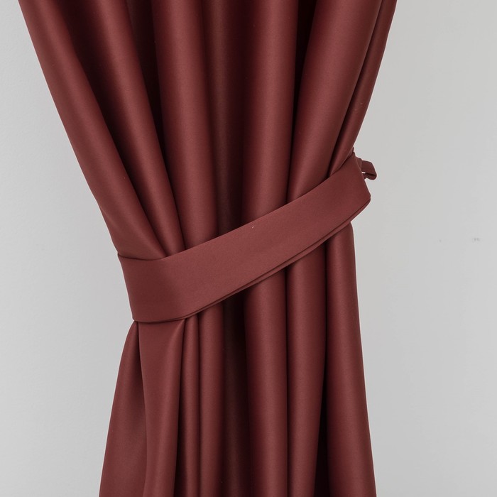 Штора блэкаут 200*250 см, бордовый (1/5) "этель" 3277221