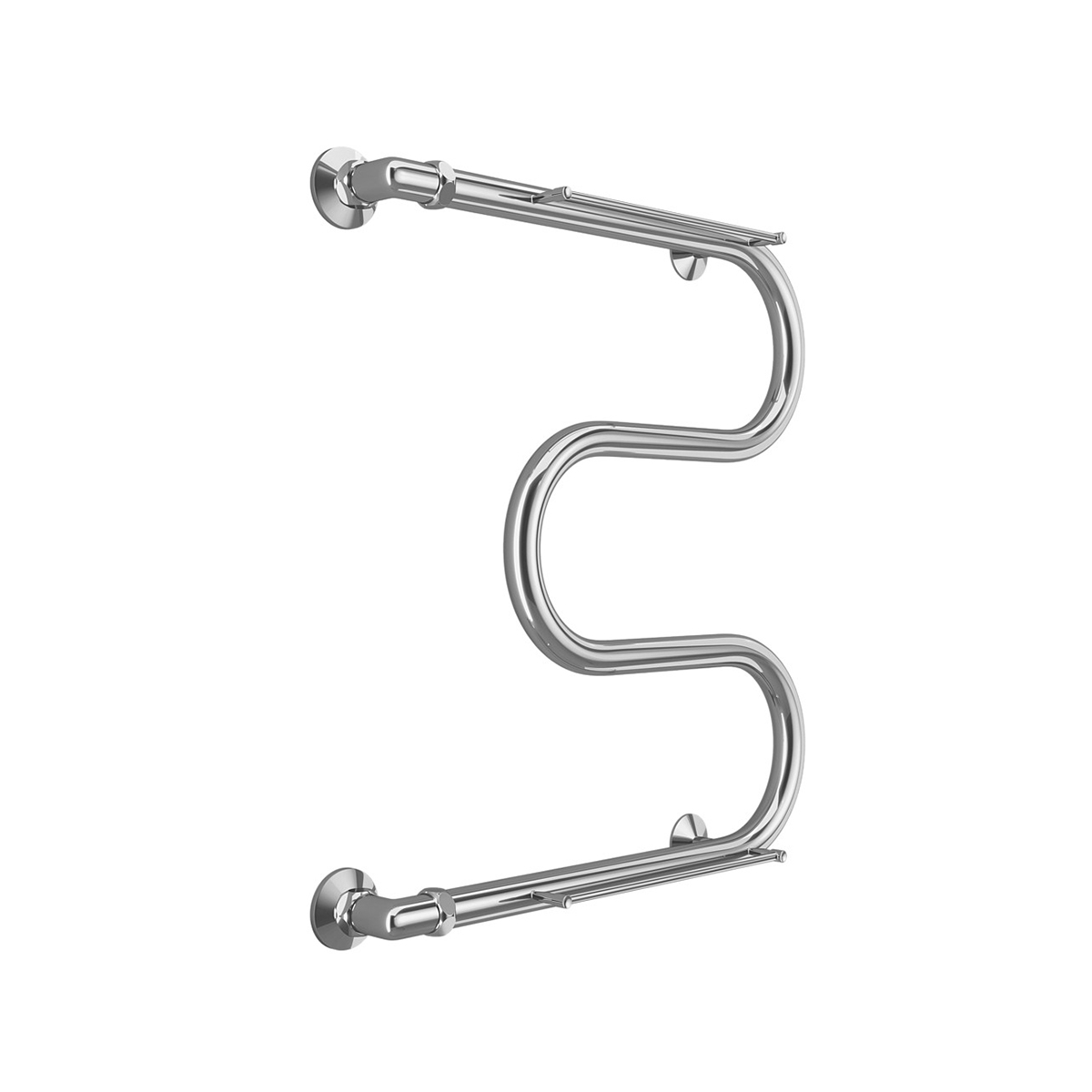 Полотенцесушитель водяной "aisi" м-образный с перекладиной 500*600 (хром) "terminus"