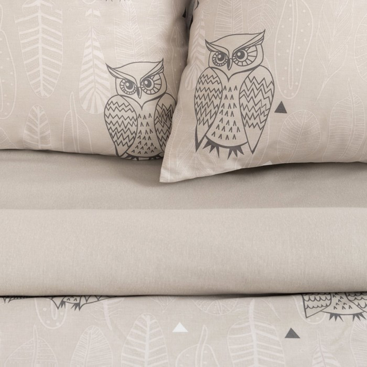 Постельное белье "этель" ушастые совы 2 сп. (бязь) (1) 3988361