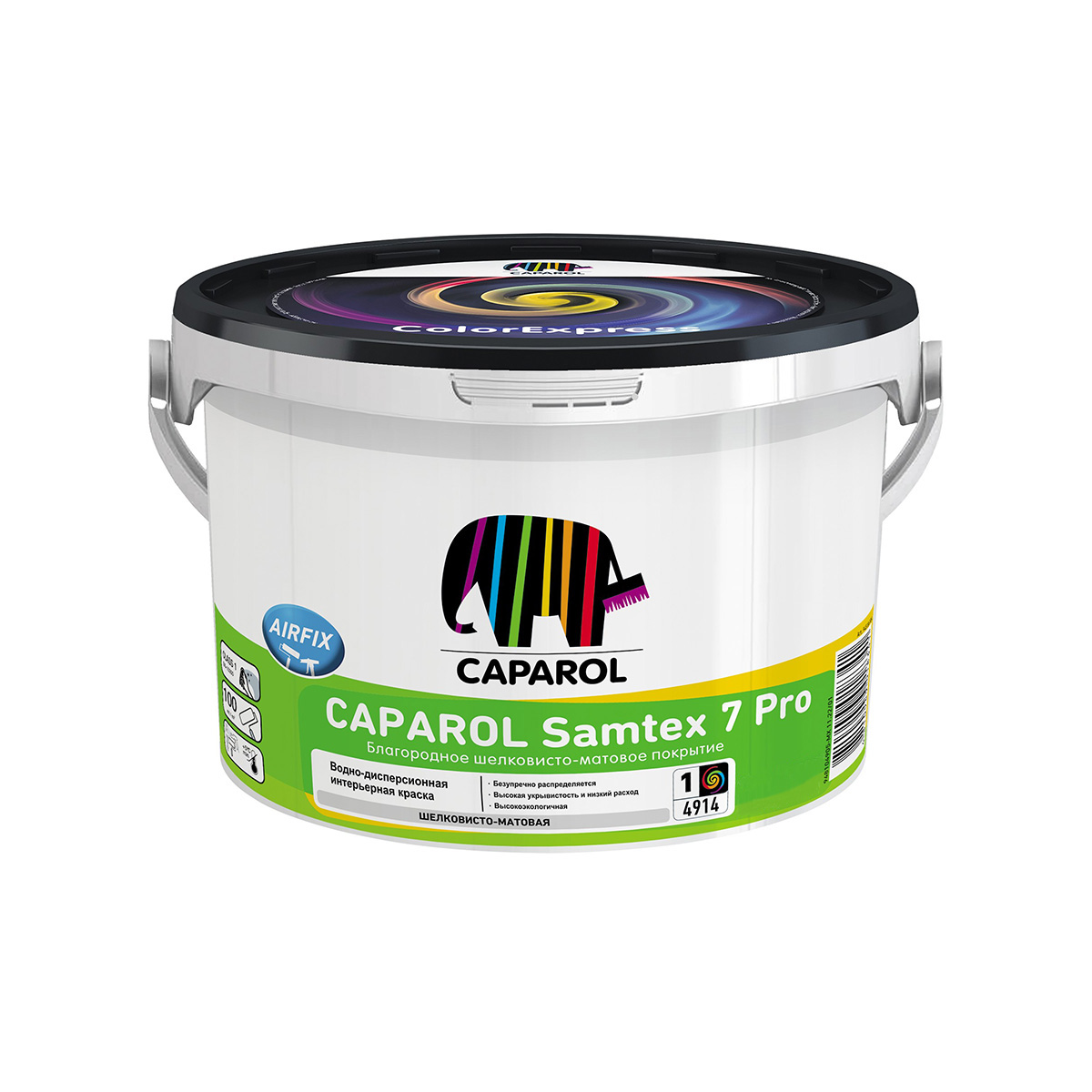 Краска интерьерная "samtex 7 pro" база 1 (белая) 2,5 л (1) "caparol"