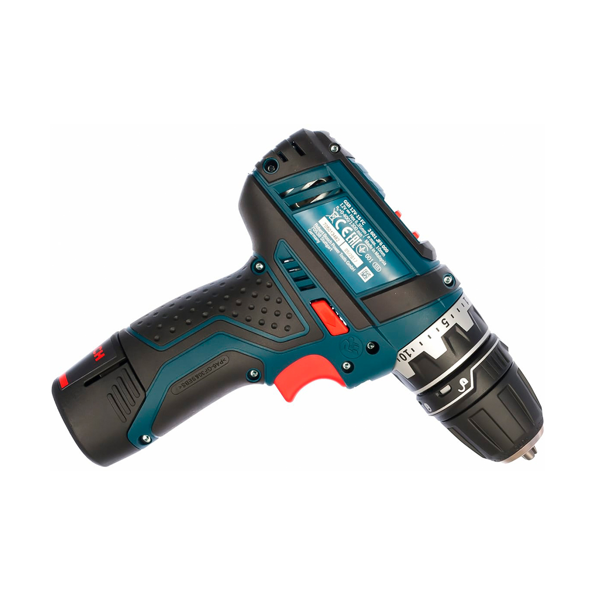 Дрель-шуруповерт аккумуляторная Bosch GSR 12V-15 FC, 12 В, 2 x 2 Ач Li-ion, ЗУ