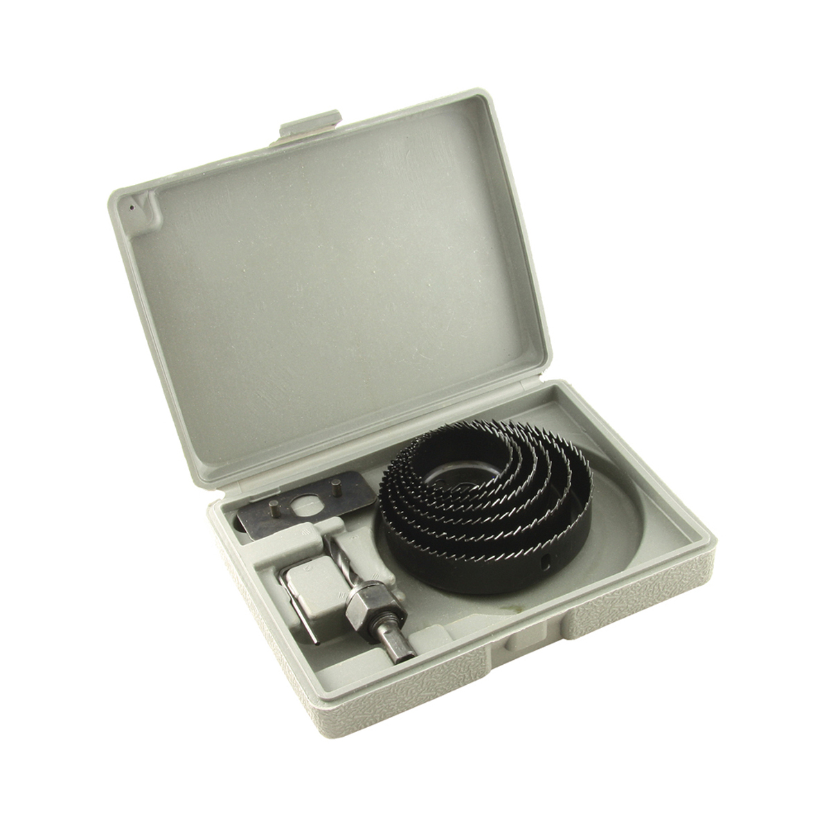 Пилы кольцевые по дереву набор  8 предм. в кейсе  51-57-67-76-88-102 мм (1/30)  "кедр"  078-0108