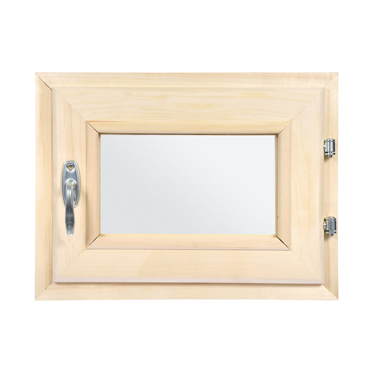 Форточка для бани и сауны 30*40 см двойное стекло, ручка, затвор, петли (1) "банные штучки" 32502