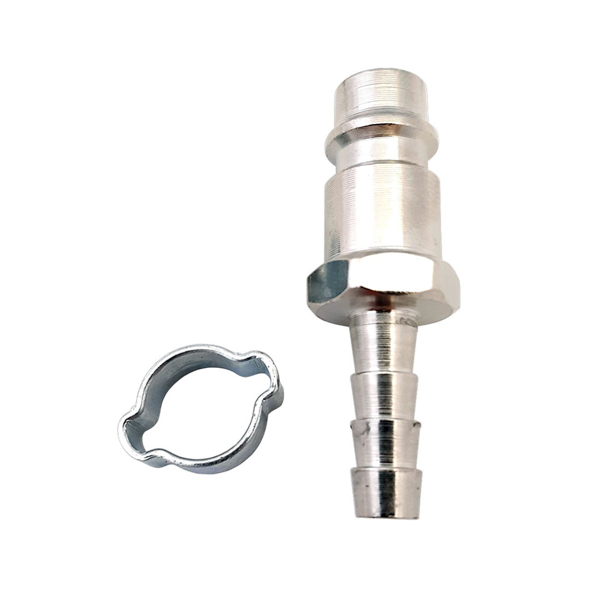 Переходник для компрессора (rapid (штуцер) - елочка 6 мм) с обжим. кольцом  (1) "fubag" 180160