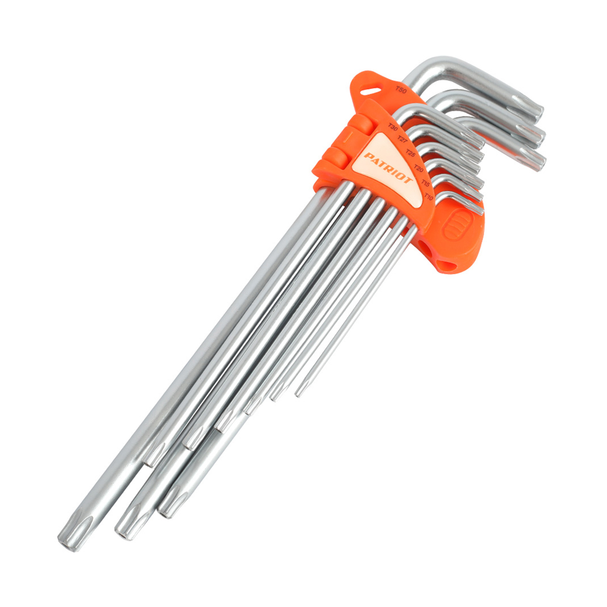 Ключи шестигранные "torx" skт-9el набор 9 шт., t10-t50 (1/10) "patriot" 350002005