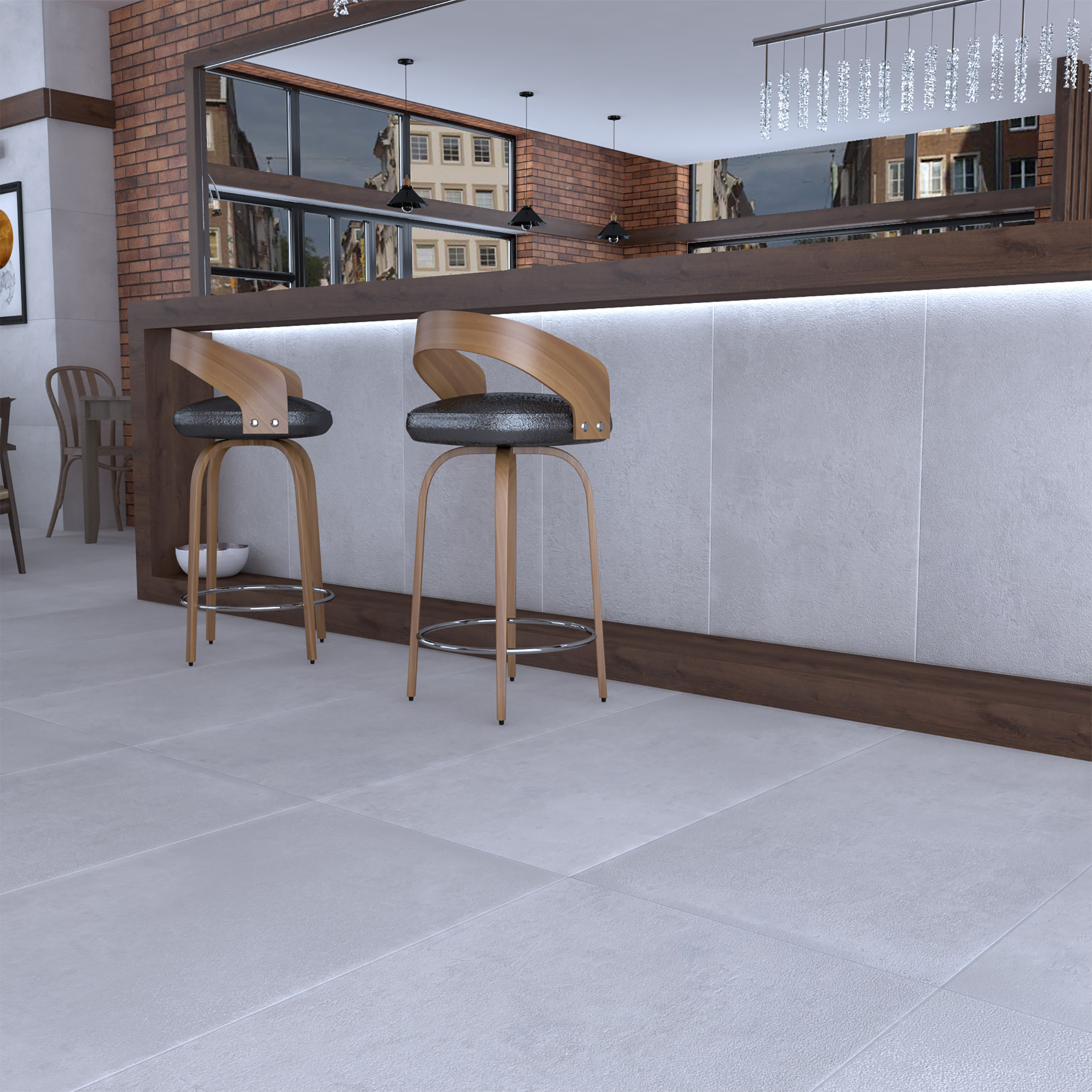 Betonhome white керамогранит белый 60х60 матовый 59,50x59,50