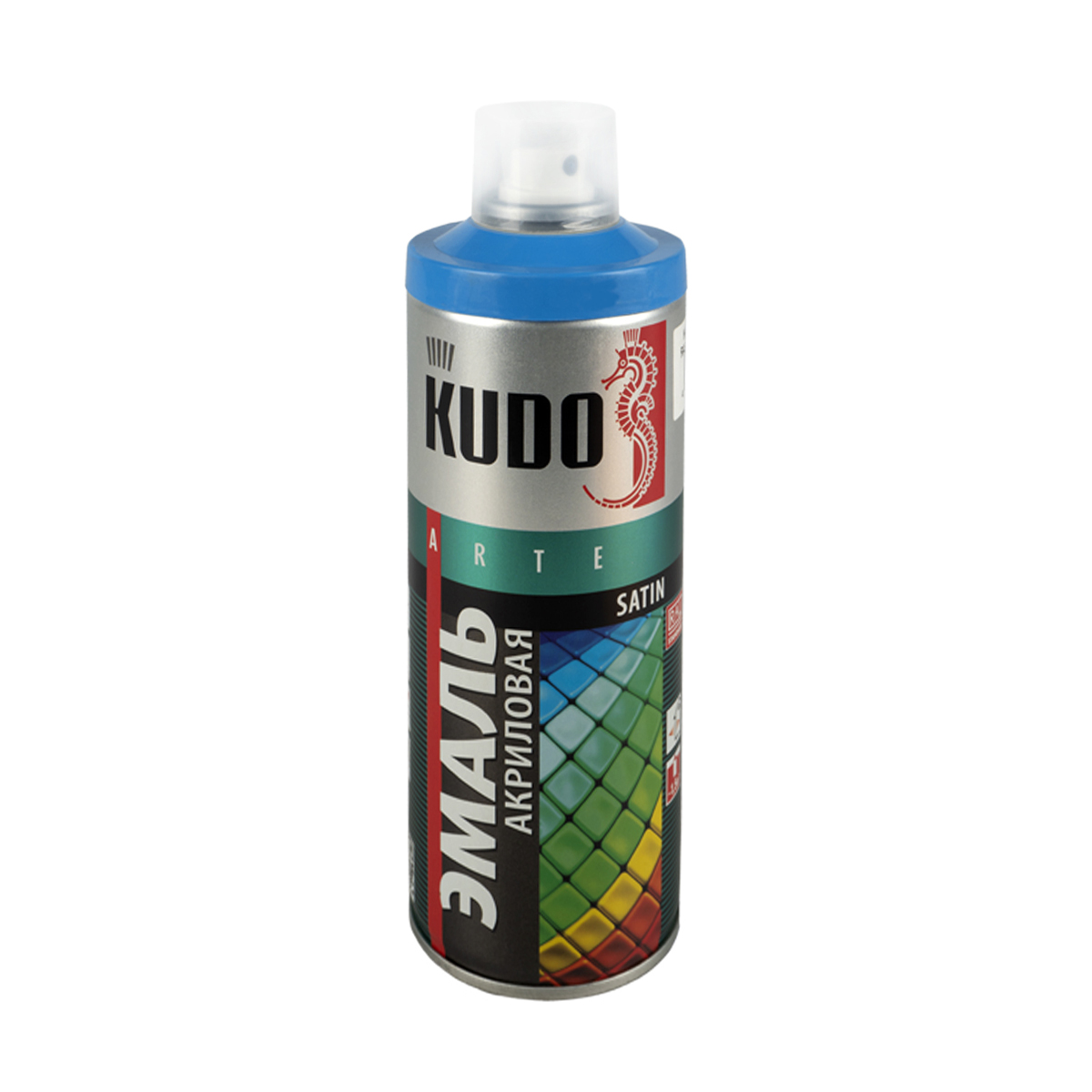 Краска аэрозоль  акриловая сатин  ral 5015  голубая 520 мл (6) "kudo" ku-0a5015