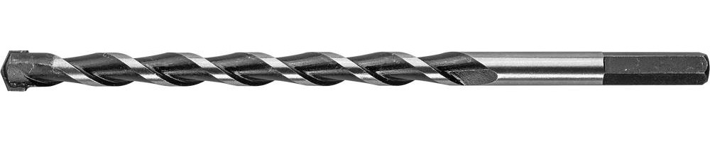 ЗУБР СУПЕР-6 12 x 200 мм сверло по бетону с шестигранным хвостовиком ПРОФЕССИОНАЛ