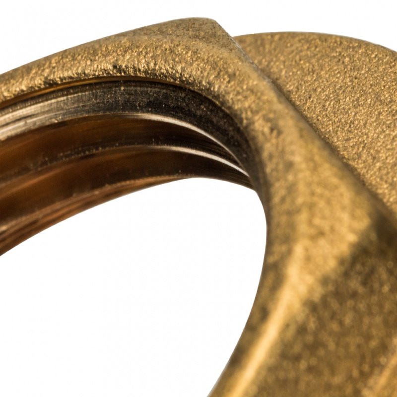 Контргайка с упором 1" ВР латунь STOUT