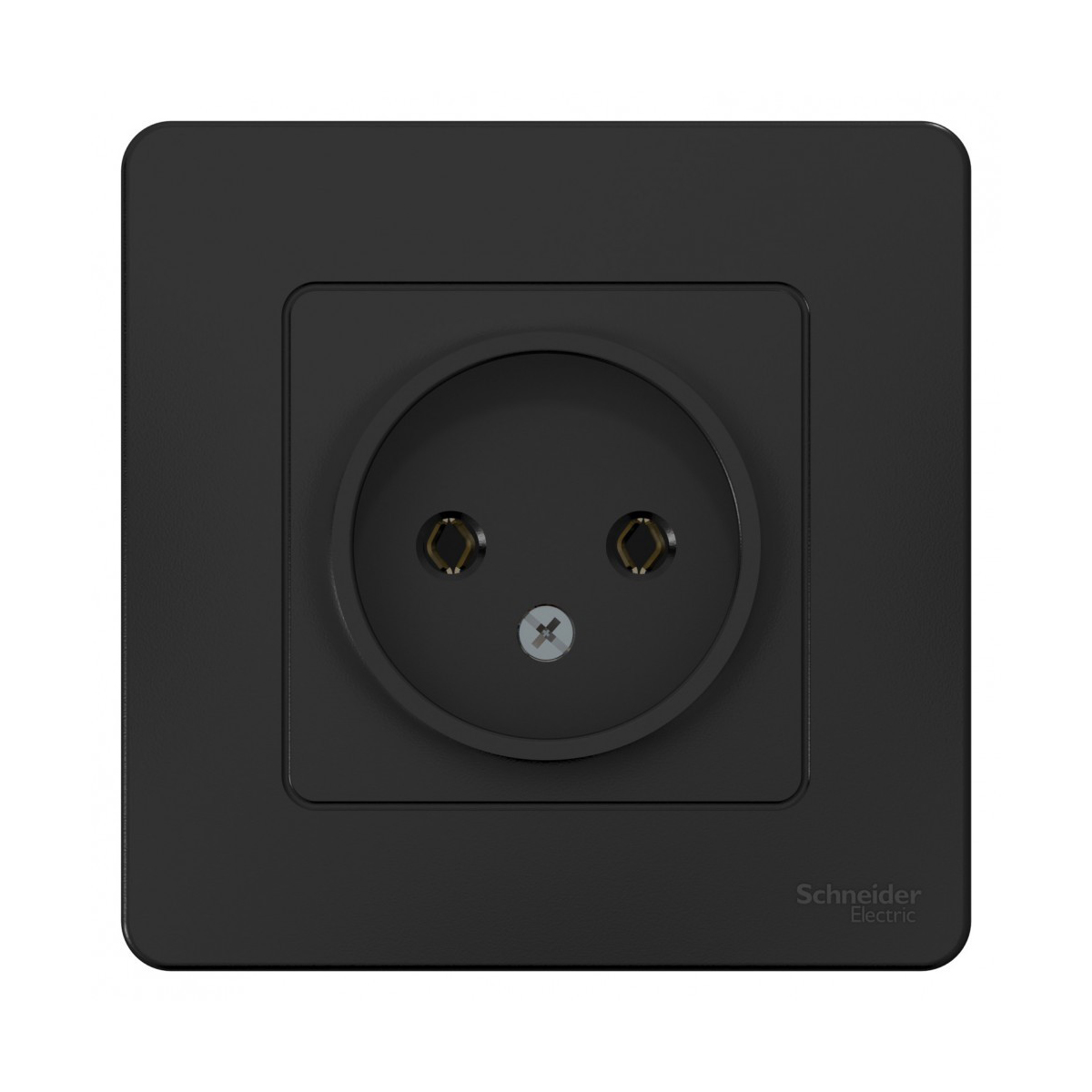 Розетка "blanca" 1 местн. 16а, антрацит (1/10/20) "schneider"