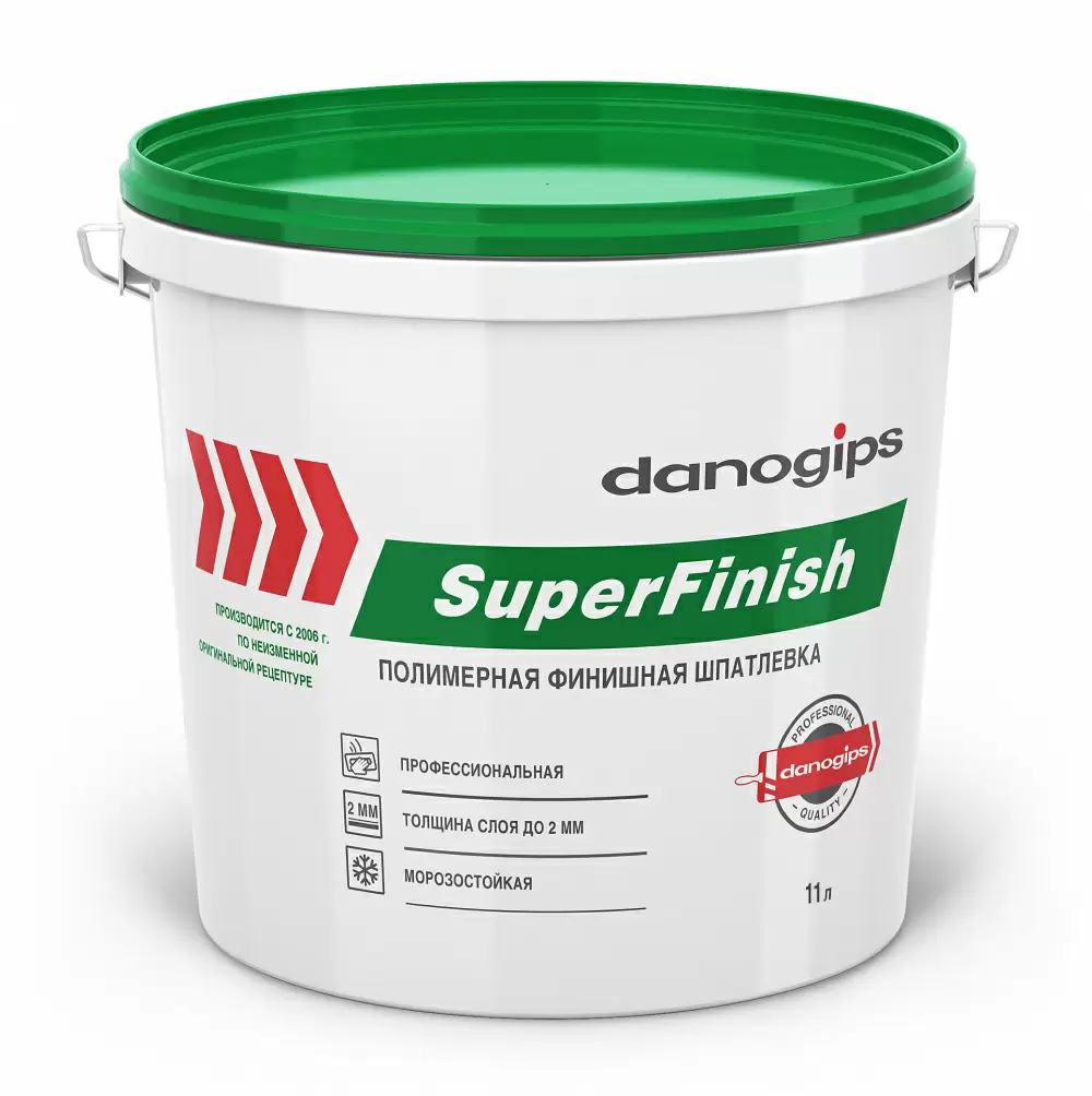 DANOGIPS SUPER FINISH шпаклевка универсальная (11л/18,1кг)