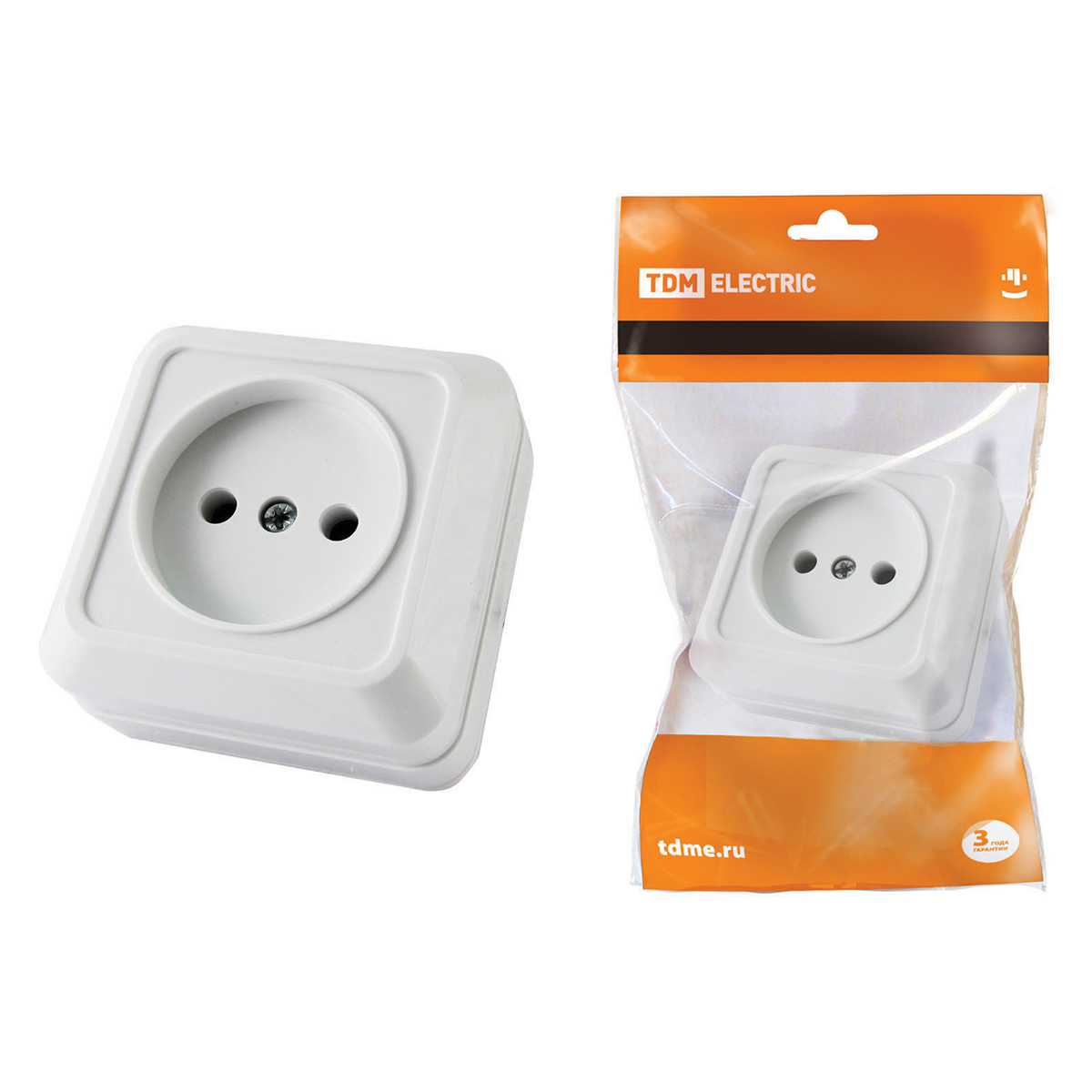 Розетка открыт. уст. 10а 250в ip20 (керам.) "ладога" белая (1/10/200) tdm sq1801-0110