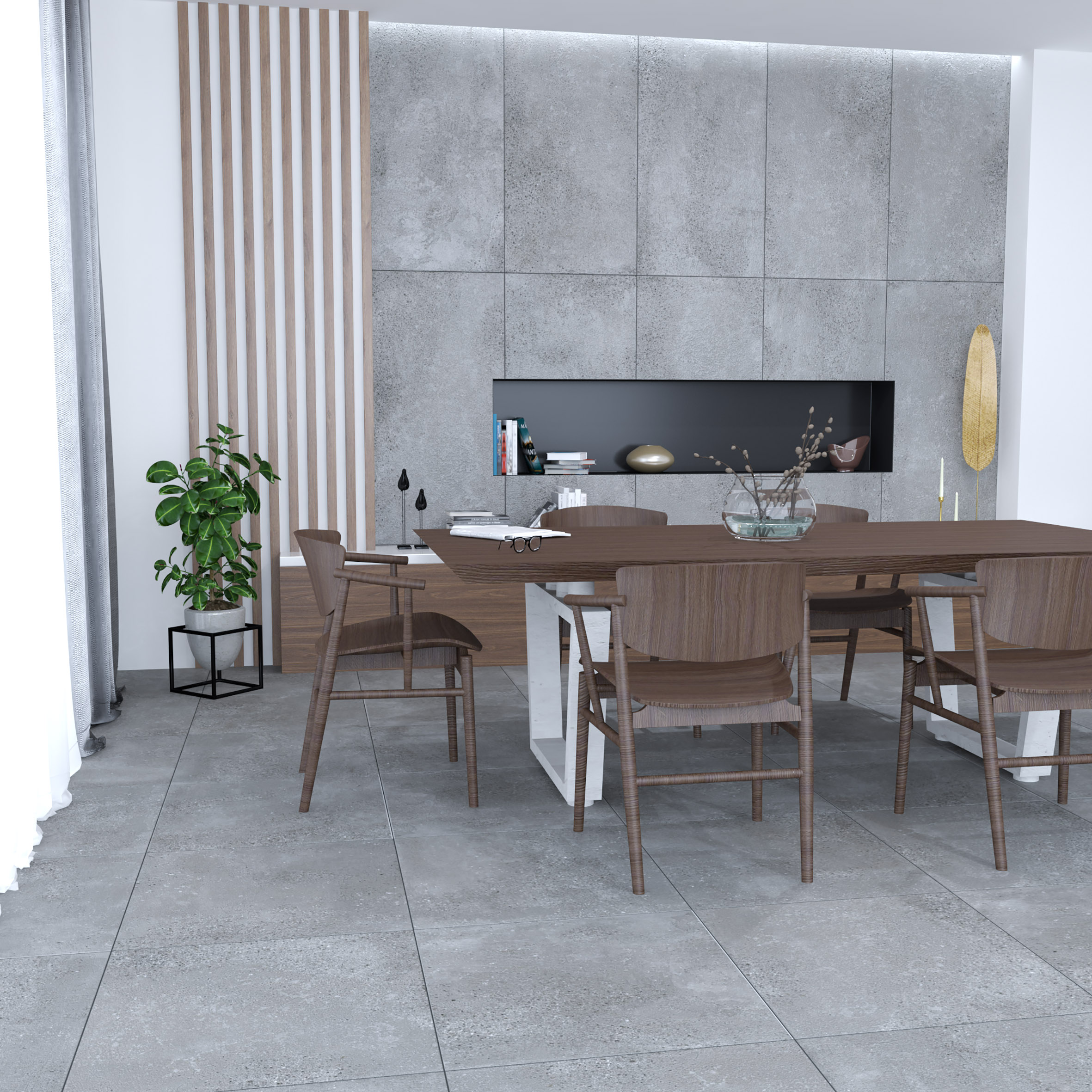 Tiffany керамогранит графитовый 60x120