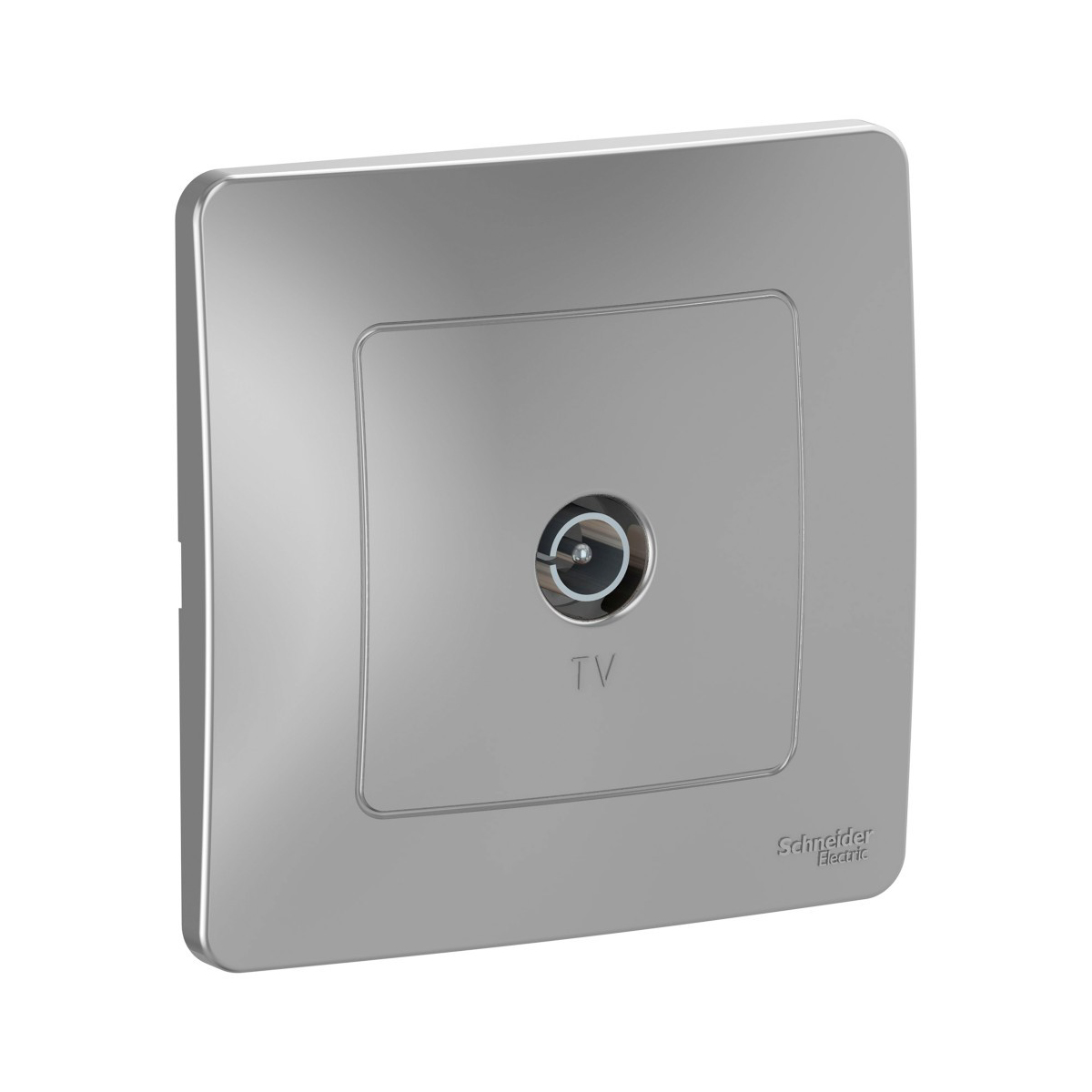 Розетка телевизионная "blanca" коннектор, алюминий (1/10/20) "schneider"