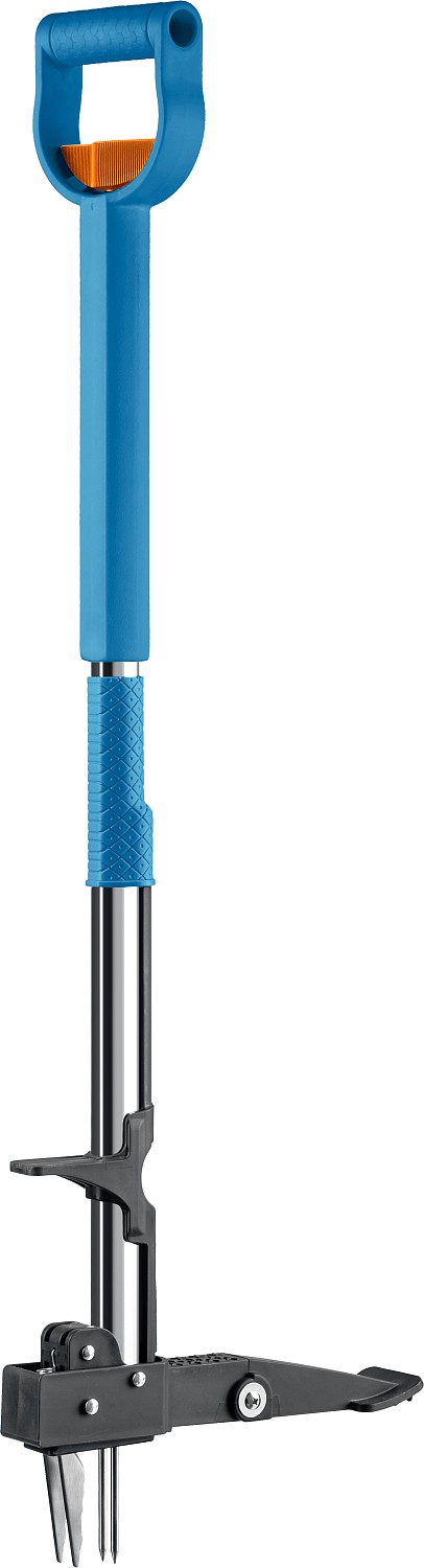 GRINDA CYCLONE-T, длина 980 - 1170 мм, алюминиевый корпус, пластиковая D-образная рукоятка, телескопический удалитель сорняков, PROLine (423203)