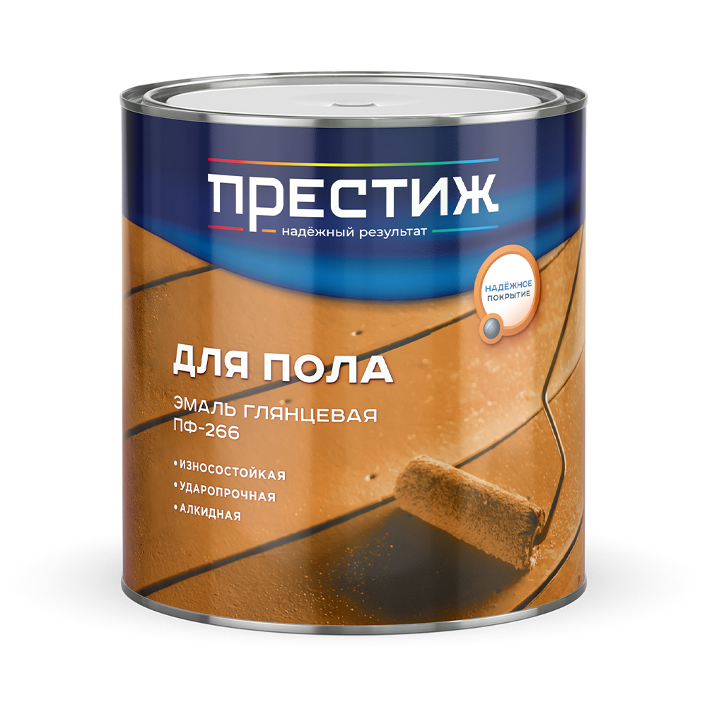 Эмаль пф-266 красно-коричневая  2,8 кг (1/6) "престиж"