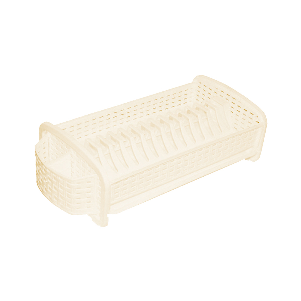 Сушилка для посуды и столовых приборов "ротанг" (слоновая кость) 46*23*14 см (1/8) "виолет"