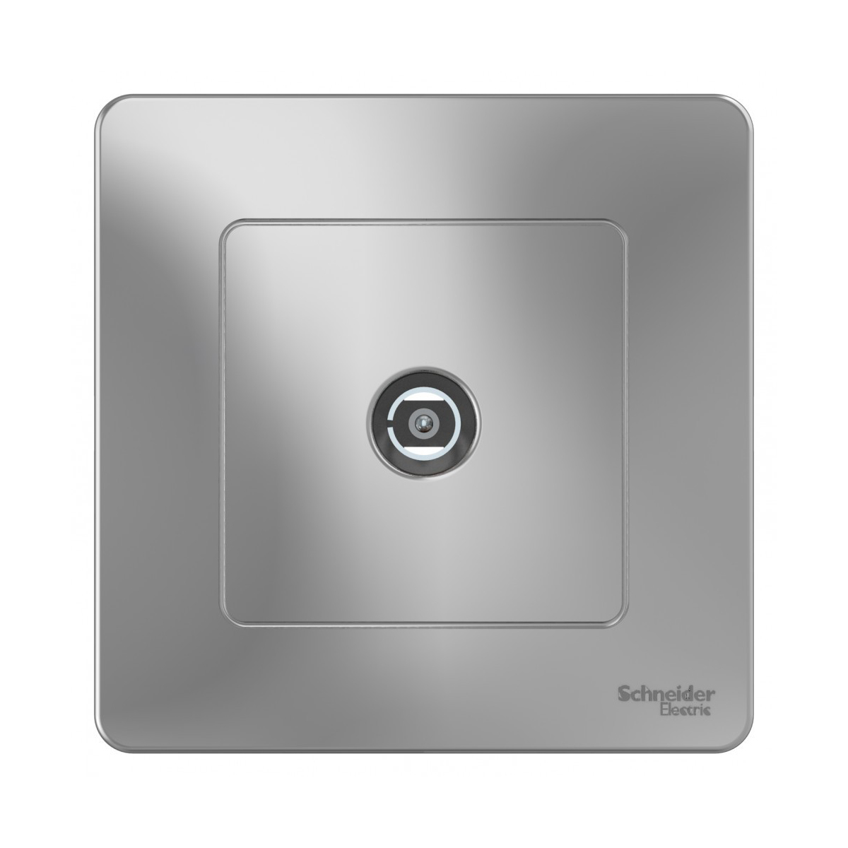 Розетка телевизионная "blanca" коннектор, алюминий (1/10/20) "schneider"