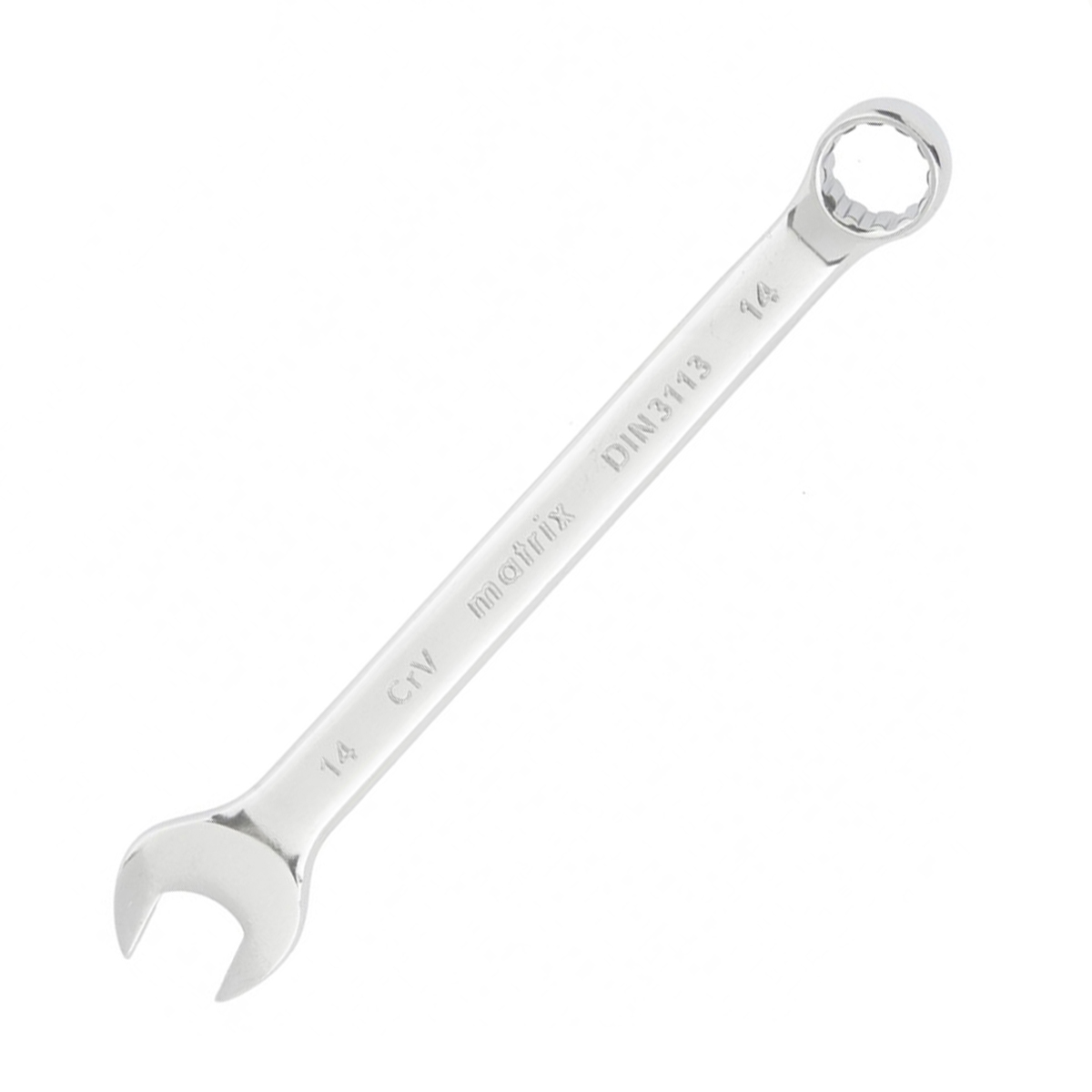 Ключ комбинированный 14 мм полиров. хром (1/160) "matrix"