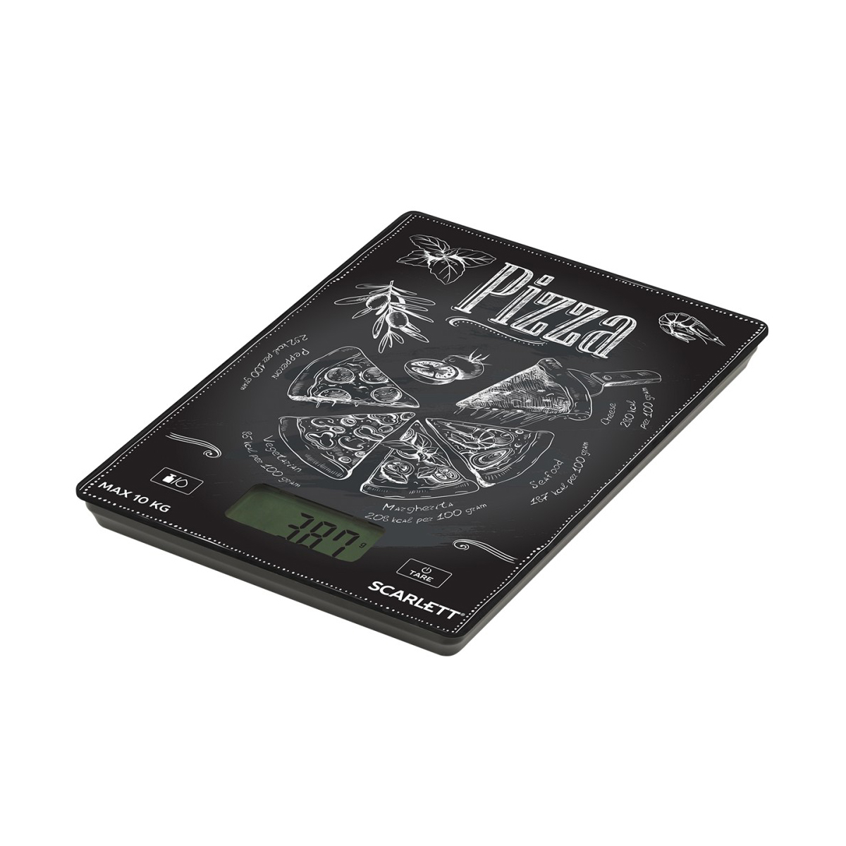 Весы кухонные электронные sc-ks57p66 (1/12) "scarlett"