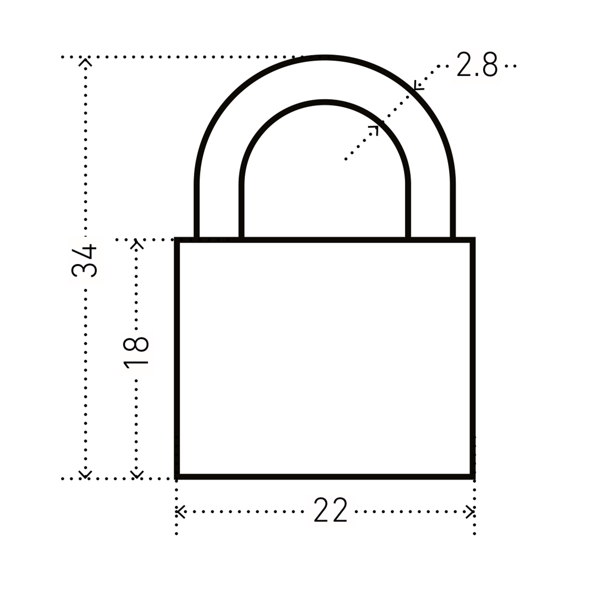 Замок навесной для чемоданов вс1л-20 красный 2,8 мм (2 ключа) (1/40/480) "аллюр"