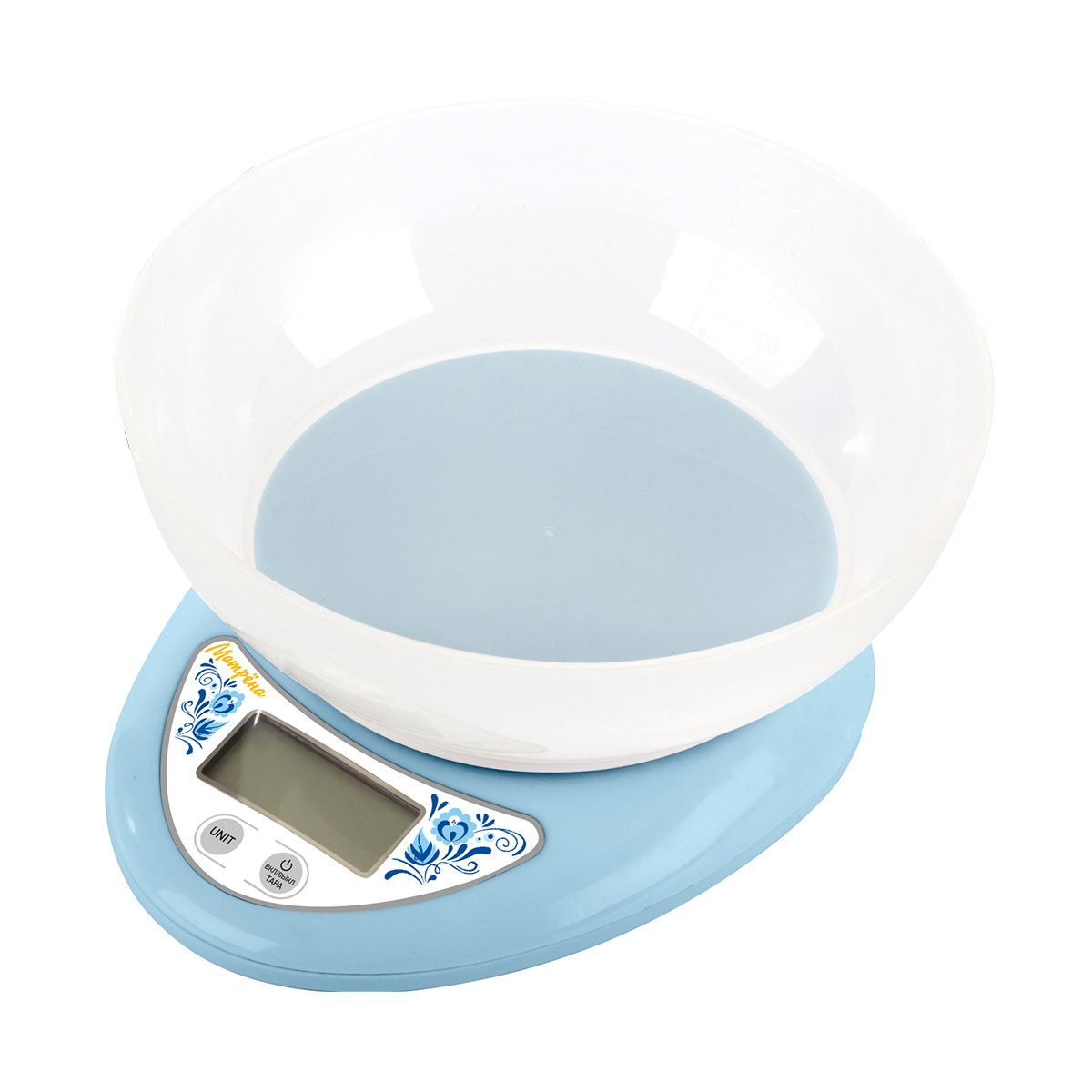 Весы кухонные электронные "матрёна" ма-186  до 5 кг, чаша круглая (1/40)
