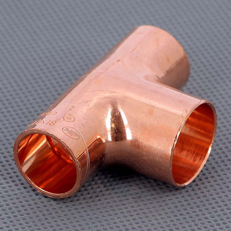 Тройник переходной под пайку 18 х 22 х 18 мм VIEGA медный